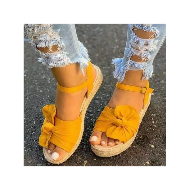 Details about   Women Bowknot Strap Platform Sandals Lady Open Toe High Heels Shoes All US Size
